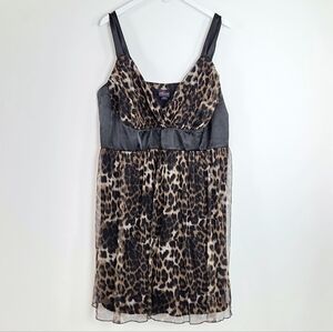 Torrid Sleeveless Leonard Print Tulle Overlay Midi Dress Size 24